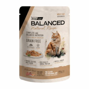 BALANCED NATURAL RECIPE GATO POUCH 85 GR SALMON Y CORDERO