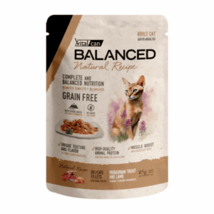 BALANCED NATURAL RECIPE GATO POUCH 85 GR TRUCHA Y CORDERO