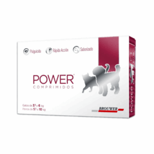 POWER COMPRIMIDO PULGUICIDA GATOS 3.1 A 6 KG Y PERROS 5.1 A 10 KG