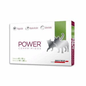 POWER COMPRIMIDO PULGUICIDA GATOS 6.1 A 12 KG Y PERROS 10.1 A 20 KG