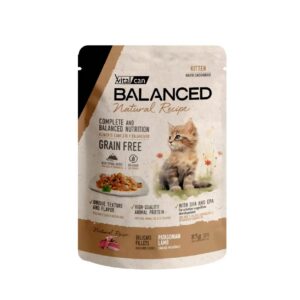 BALANCED NATURAL RECIPE GATO POUCH 85 GR CORDERO