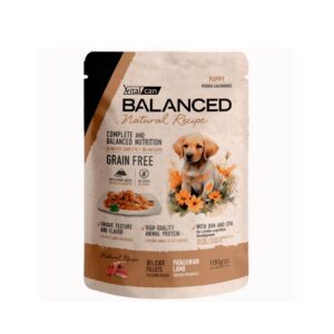 BALANCED NATURAL RECIPE PERRO CACHORRO POUCH 100 GR CORDERO