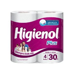 HIGIENOL DOBLE HOJA PLUS 4X20