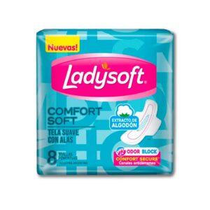 TOALLA LADYSOFT COMFORT SOFT C/ALAS X 8U