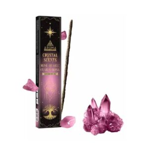 SAHUMERIO CRYSTAL SCENTS X 8 CUARZO ROSA
