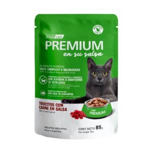 VITAL CAN PREMIUM POUCH 85 GR GATOS ADULTOS CARNE