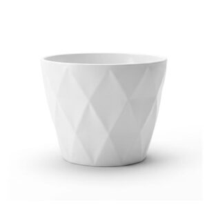 MACETA DIAMANTE N°15 BLANCA