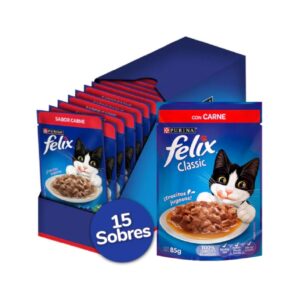 FELIX POUCH X CAJA 15U CARNE