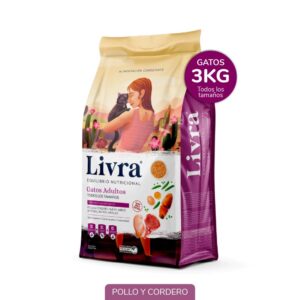 LIVRA POLLO Y CORDERO GATOS ADULTOS X 3 KG